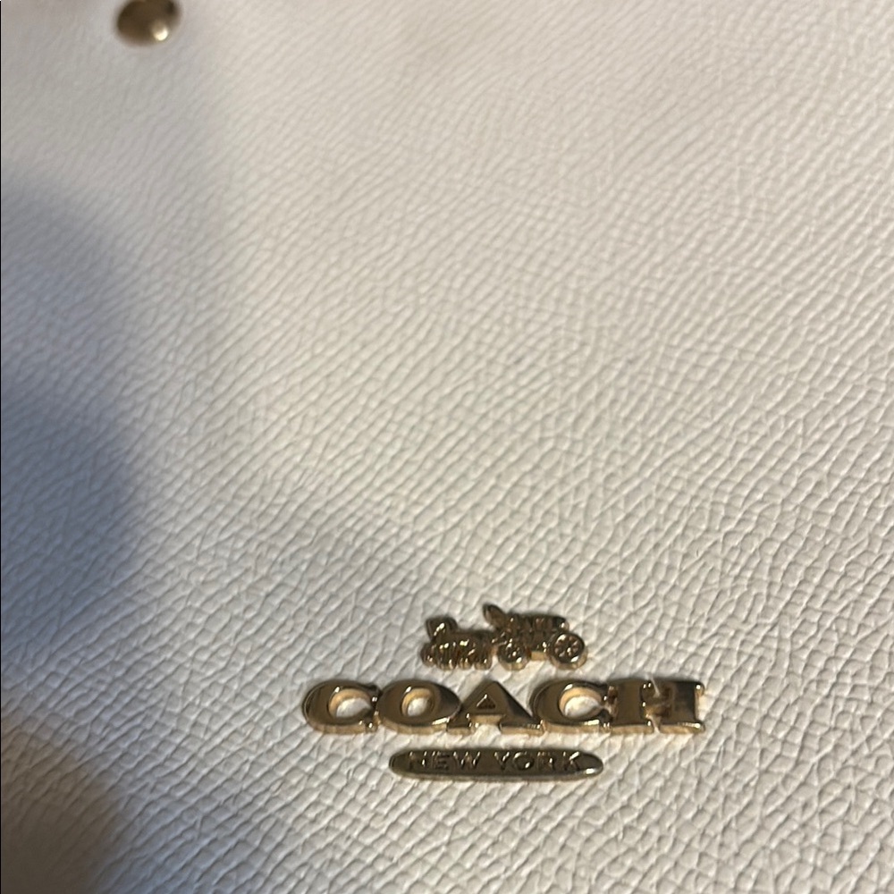 Coach Cream Crossbody Bag with Gold Accents - Picture 6 of 6